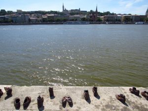 Shoes across Danube RIver