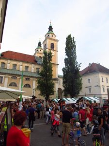 Food market in Ljubljana